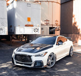 CMST Tuning Carbon Fiber Front Bumper & Front Lip for Infiniti Q60 to Project Black S concept 2017-2022